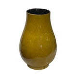 Oriental Mustard Yellow Glaze Simple Clean Shape Ceramic Art Vase Jar ws4660S