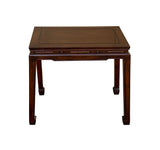 Chinese Brown Simple Ming Style Rectangular Altar Foyer Side Console Table ws4663S