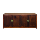 Oriental Brown Rosewood MoonFace Credenza Sideboard Console Cabinet ws4666S