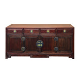 Oriental Rosewood MoonFace Drawers Credenza Sideboard Console Cabinet ws4667S