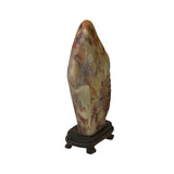 Chinese Shou Shan Stone Carved Tree Scenery Display Figure ws4670S