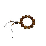 Natural Cypress Wood Beads Hand Rosary Praying Bracelet ws4685S