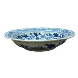 6.5" Handmade Porcelain Charger Plate Blue White Ancient Dragon Graphic ws4716S