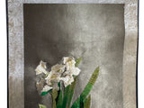 Chinese Daffodil Flower Vase Embroidery Scroll Painting Wall Art ws4777S