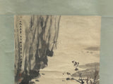 Oriental 3 Scholars Ink Brush Color Scroll Painting Wall Art ws4782S