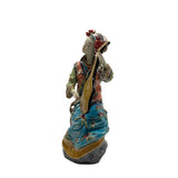 Chinese Porcelain Qing Style Dressing Playing Pipa Lady Figure ws4845S