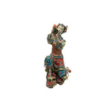 Chinese Porcelain Ritual Style Dressing Catching Fish Lady Figure ws4851S