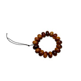 Chinese Brown Wood Grain Beads Hand Rosary Praying Bracelet ws4863S