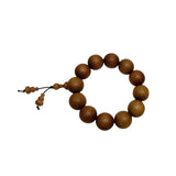 Chinese Brown Sandalwood Beads Hand Rosary Praying Bracelet ws4874S