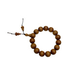 Chinese Brown Sandalwood Beads Hand Rosary Praying Bracelet ws4877S