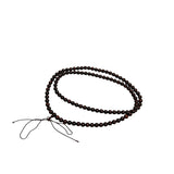Natural Dark Brown Wood Grain 108 Beads Hand Rosary Praying Chain ws4878S