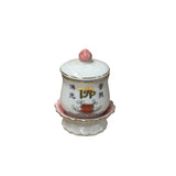 White Base Oriental Lotus Base " Buddha" Shrine Offering Porcelain Cup ws4909S