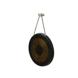 8.25" Vintage Oriental Mixed Metal Round Gong Display ws4911S