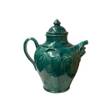 Chinese Dark Teal Green Wine Medicine Herbs Storage Ceramic Jar ws4934S