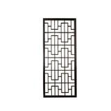 Dark Brown Rustic 100" Geometric Rectangular Wood Panel Screen ws5009S