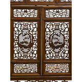 Chinese Cow Ox Cranes Motifs Wood Wall Panel Window Screen ws5024S