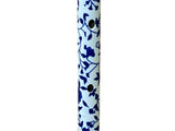 Blue White Porcelain Floral Graphic Flute Shape Tube Display Art ws5039S