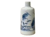 Small Blue White Handpaint Birds Scenery Graphic Porcelain Vase ws5046S