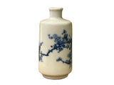 Small Blue White Handpaint Blossom Tree Scenery Graphic Porcelain Vase ws5048S