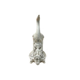 Vintage Off White Porcelain Crane on Dragon Turtle Fengshui Figure ws5079S