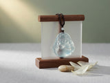 Clear Crystal Glass Artistic Happy Laughing Buddha Pendant GB720S