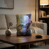 Crystal Glass Horse Theme Oval Brush Pot Vase Shape Mix Color Art Figure GB752S