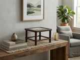 Square Dream Stone Inlaid Rosewood Round Legs Display Stand GB838S