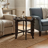 Vintage Oval Curve Shape Folding Cross Brace Stand Side Table GB847S