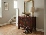 Vintage Chinese Carving Brown Drawers Side Table Credenza Cabinet GB721S