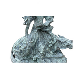 Chinese Rustic Oxidized Patina GuanYin Bodhisattva Metal Buddha Statue GB001S