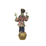 Chinese Porcelain Qing Style Dressing Holding Mirror Lady Figure GB053S