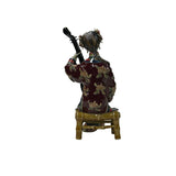 Chinese Porcelain Qing Style Dressing Holding Pipa Lady Figure GB058S