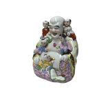 Oriental Color Happy Laughing Buddha Children Porcelain Figure GB102S