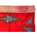 Vintage Chinese Red Silk Auspiciousness Embroidery Tapestry Art GB106S