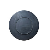 Chinoiseries Brown Lacquer Golden Graphic Wood Display Disc Art GB198S