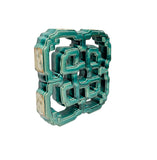 Chinese Eternal Knot Green Mix Glaze Wall Floor Clay Tile GB223S