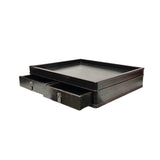 Oriental Small Drawers Dark Brown Rectangular Accent Treasure Chest Box GB282S