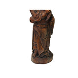 Vintage Chinese Boxwood Carved General Guan Kwan Kong Figure GB302S