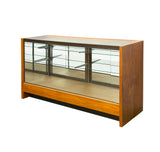 Vintage Glass Top Shelves Storage Display Showcase Cabinet GB691S
