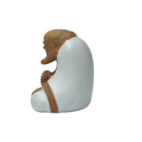 Small Miniature Contemporary Ceramic Damo Bodhidharma Figure GB707S