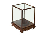 Vintage Glass Transparent Rectangular Shape Cover Display Case GB763S