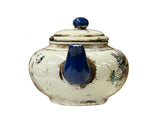 Oriental Zisha Clay White Glaze Scenery Graphic Display Art Teapot GB782S