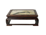 Square Dream Stone Inlaid Rosewood Slender Legs Display Stand GB830S