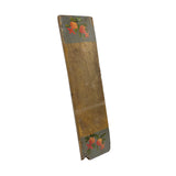 Vintage Restored Gray Flower Graphic Washing Board Wood Panel Art JK267S