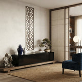 78.5" Narrow Long Rectangular Plain Wood Geometric Pattern Wall Panel ws4139S