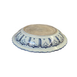 Chinese Blue & White Porcelain Horse Warrior Display Charger Plate ws3093S