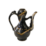 Chinese Ware Black Brown Glaze Ceramic Jar Vase Display Art ws3024S