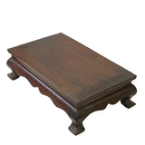 Chinese Brown Wood Rectangular Table Top Stand Display Easel ws3025S