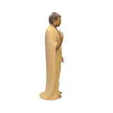 Chinese Tan Ceramic Standing Amitabha Shakyamuni Buddha Statue ws3054S