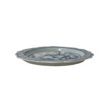 Chinese Blue White Scenery Theme Porcelain Small Charger Plate ws3186S